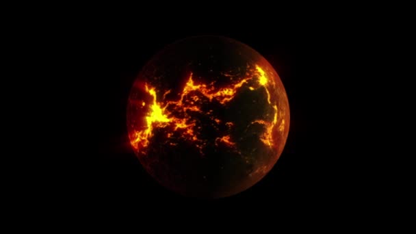 Planeta lavă — Videoclip de stoc