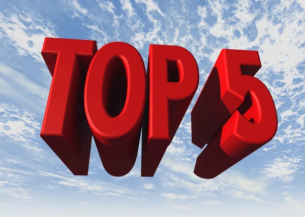 Top 5 — Stockfoto