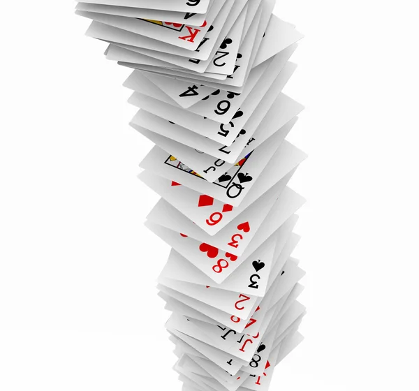 Листи покеру — стокове фото