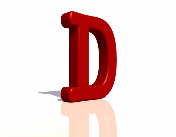 Letter D — Stockfoto