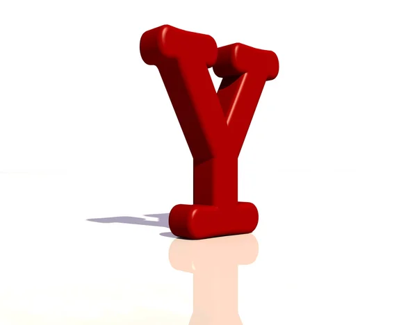 Буква Y — стоковое фото