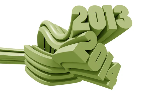 2013 och 2014 — Stockfoto