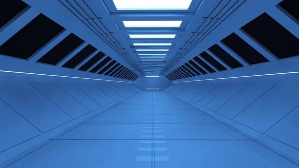 Futuristische corridor — Stockfoto