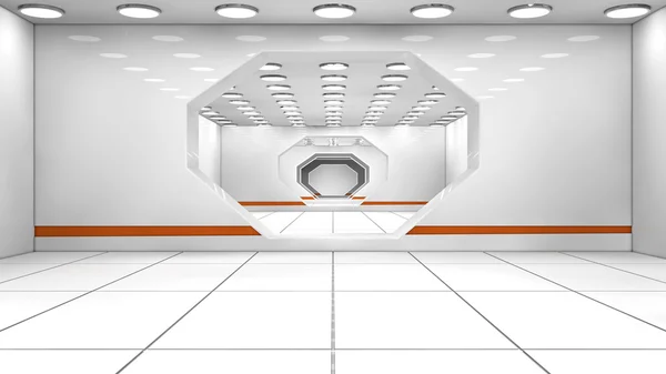 Futuristische interieur — Stockfoto