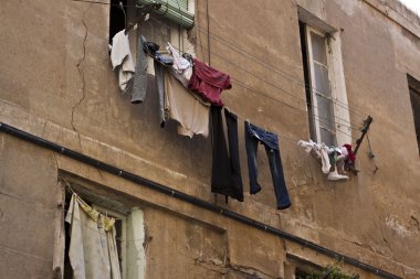 dışarı asılı Çamaşırhane