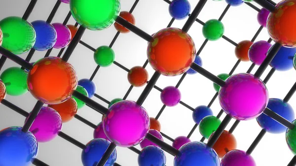 Esferas de ciencia de colores — Foto de Stock