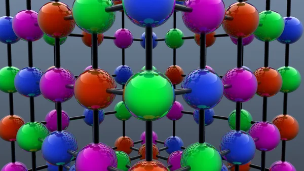 Esferas de ciencia de colores — Foto de Stock