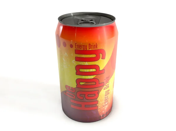 Optimism sign on the can — Stock Photo, Image