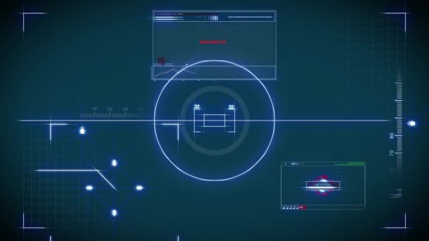 Sicifi hud-Control-panel — Stockvideo