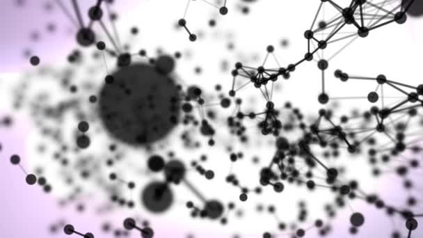 Netwerk atomen — Stockvideo