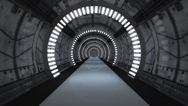 Corridoio interno futuristico — Foto Stock