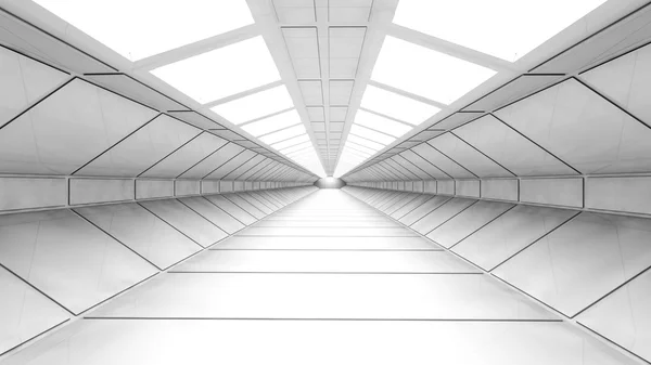 Futuristisk interiör korridor — Stockfoto