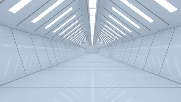 Futuristische corridor — Stockfoto