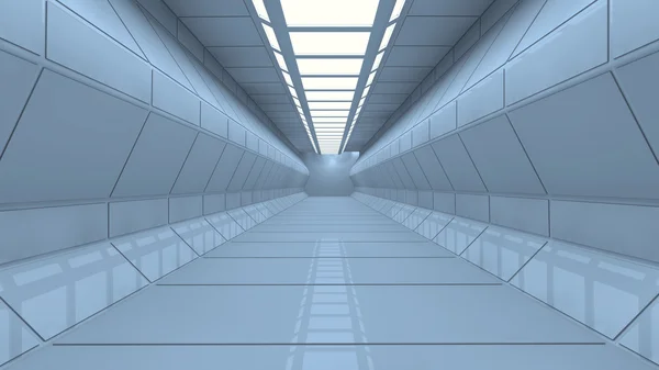 Futuristische corridor — Stockfoto