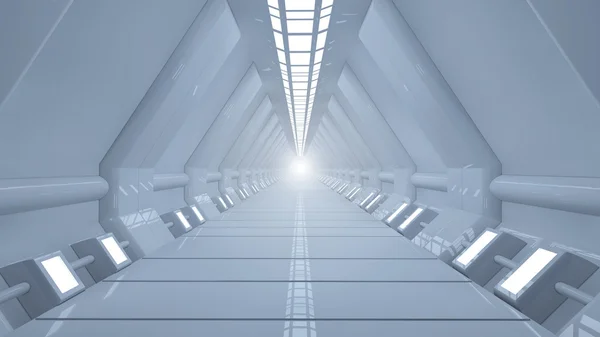 Futuristische corridor — Stockfoto