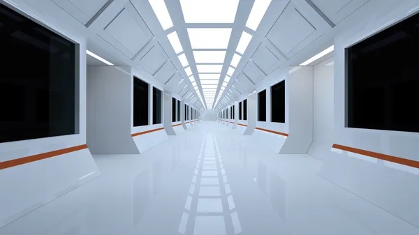 Futuristische corridor — Stockfoto