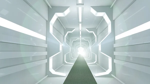 Futuristische corridor — Stockfoto