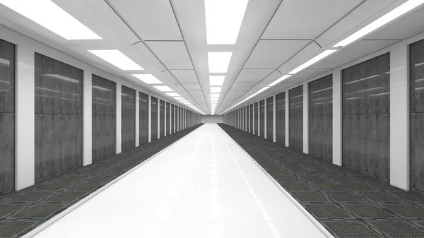 Futuristische corridor — Stockfoto