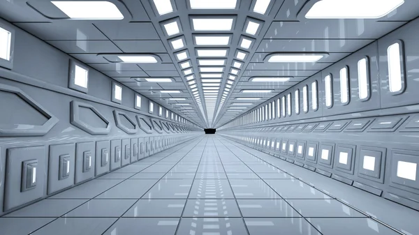 Futuristische corridor — Stockfoto