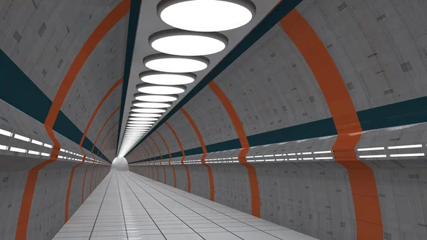 Futuristischer Korridor — Stockfoto