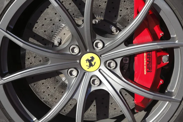 Тормоза Ferrari — стоковое фото