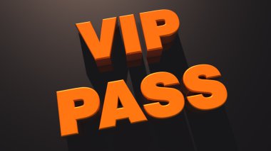 VIP pass clipart