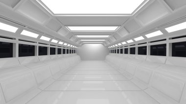 scifi fütüristik koridor