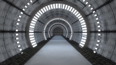 scifi fütüristik koridor