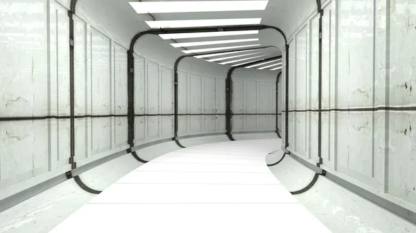 SCIFI futuristic corridor — Stock Photo, Image