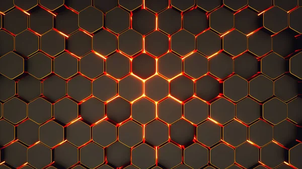 Rendu Résumé Hexagone Tech Background — Photo