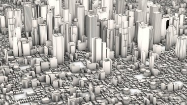 3D hava kenti ve çizgileri oluştur