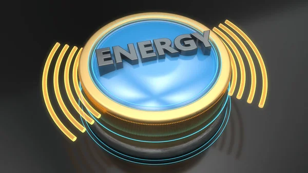 Renderowanie Ikona Energii Koncepcja — Zdjęcie stockowe