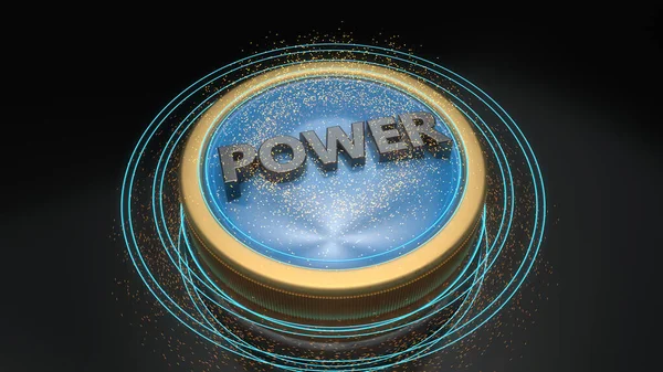 Render Power Icon Concept — Stock Photo, Image