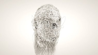 3d başlık ve çizgiler oluştur