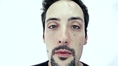 adam ağız makro - ürkütücü