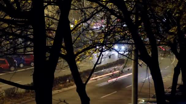 City street time lapse - filmado con cámara de 35mm ! — Vídeo de stock