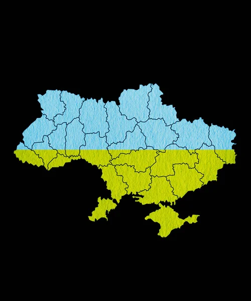 Πόλεμος Στην Ουκρανία Χάρτης Της Ουκρανίας Μαύρο Φόντο Vintage Ρετρό — Φωτογραφία Αρχείου
