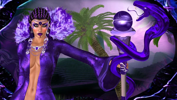El regreso de la reina púrpura — Foto de Stock