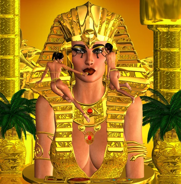 Face Of The Pharaoh Queen — Stock Image Face Of The Pharaoh Queen Stock Picture