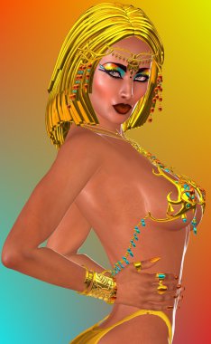 Altın sutyen şehvetli kadın kapatmak