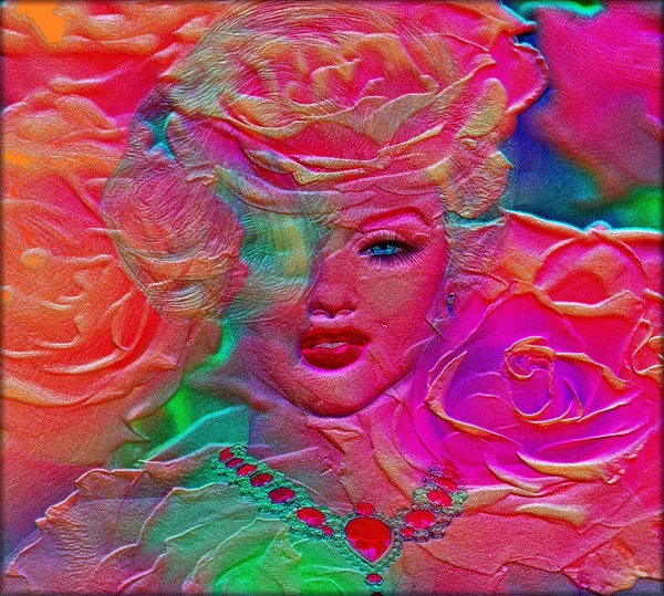Цветочная абстракция, закрытое лицо — стоковое фото