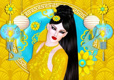 The Four Beauties of China.  The most beautiful women of Chinese History and Mythology are brought to life through our exclusive digital art style.  They embody Art, Fashion and Beauty!