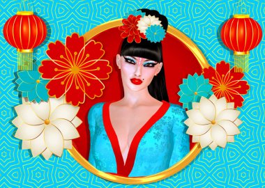 The Four Beauties of China.  The most beautiful women of Chinese History and Mythology are brought to life through our exclusive digital art style.  They embody Art, Fashion and Beauty!