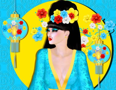 The Four Beauties of China.  The most beautiful women of Chinese History and Mythology are brought to life through our exclusive digital art style.  They embody Art, Fashion and Beauty!