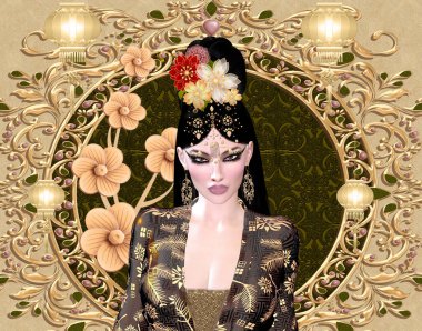 The Four Beauties of China.  The most beautiful women of Chinese History and Mythology are brought to life through our exclusive digital art style.  They embody Art, Fashion and Beauty!