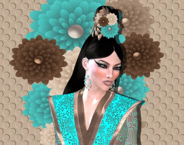 The Four Beauties of China.  The most beautiful women of Chinese History and Mythology are brought to life through our exclusive digital art style.  They embody Art, Fashion and Beauty!