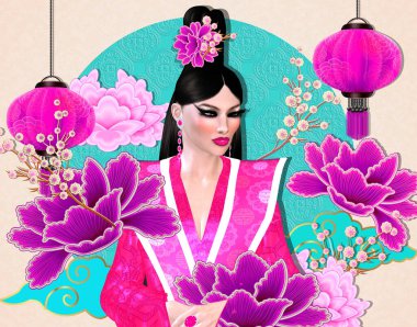The Four Beauties of China.  The most beautiful women of Chinese History and Mythology are brought to life through our exclusive digital art style.  They embody Art, Fashion and Beauty!