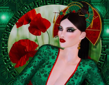 The Four Beauties of China.  The most beautiful women of Chinese History and Mythology are brought to life through our exclusive digital art style.  They embody Art, Fashion and Beauty!