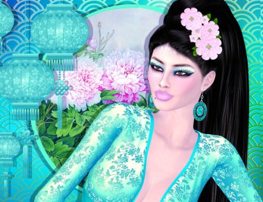 The Four Beauties of China.  The most beautiful women of Chinese History and Mythology are brought to life through our exclusive digital art style.  They embody Art, Fashion and Beauty!