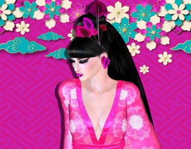 The Four Beauties of China. The most beautiful women of Chinese History and Mythology are brought to life through our exclusive digital art style. They embody Legend, Art, Fashion and Beauty! Xi Shi, Wang Zhaojun, Diaochan and  Yang Guifei,